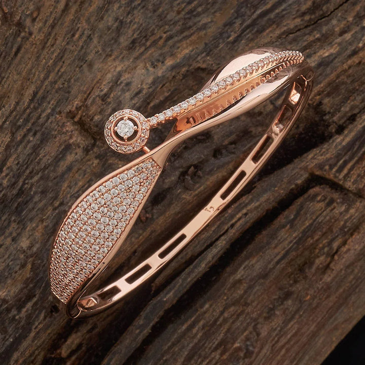 Contemporary CZ Unique Structure Adjustable kadaa - Single Piece