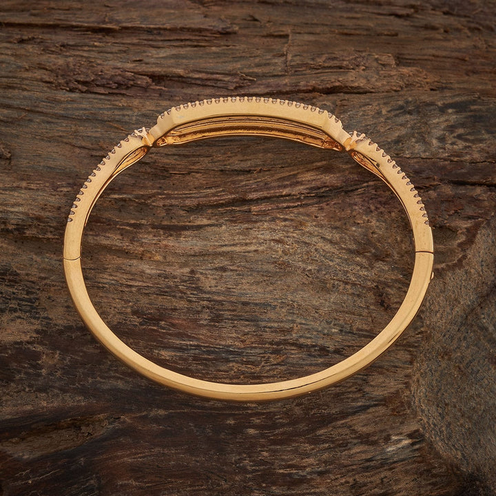 Gold-Toned Modern Design and Cz Stone Detailing Adjustable kadaa - Single Piece