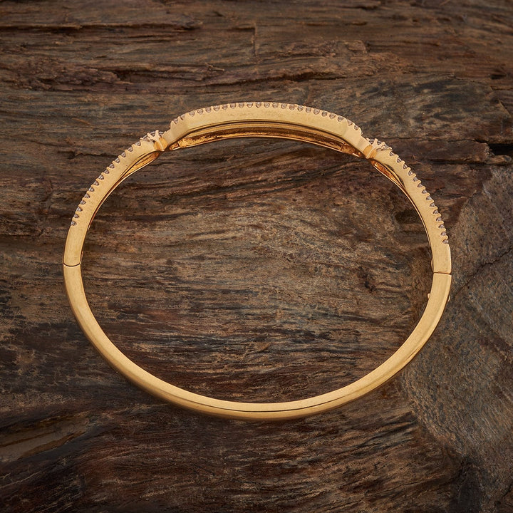 Gold-Toned Modern Design and Cz Stone Detailing Adjustable kadaa - Single Piece