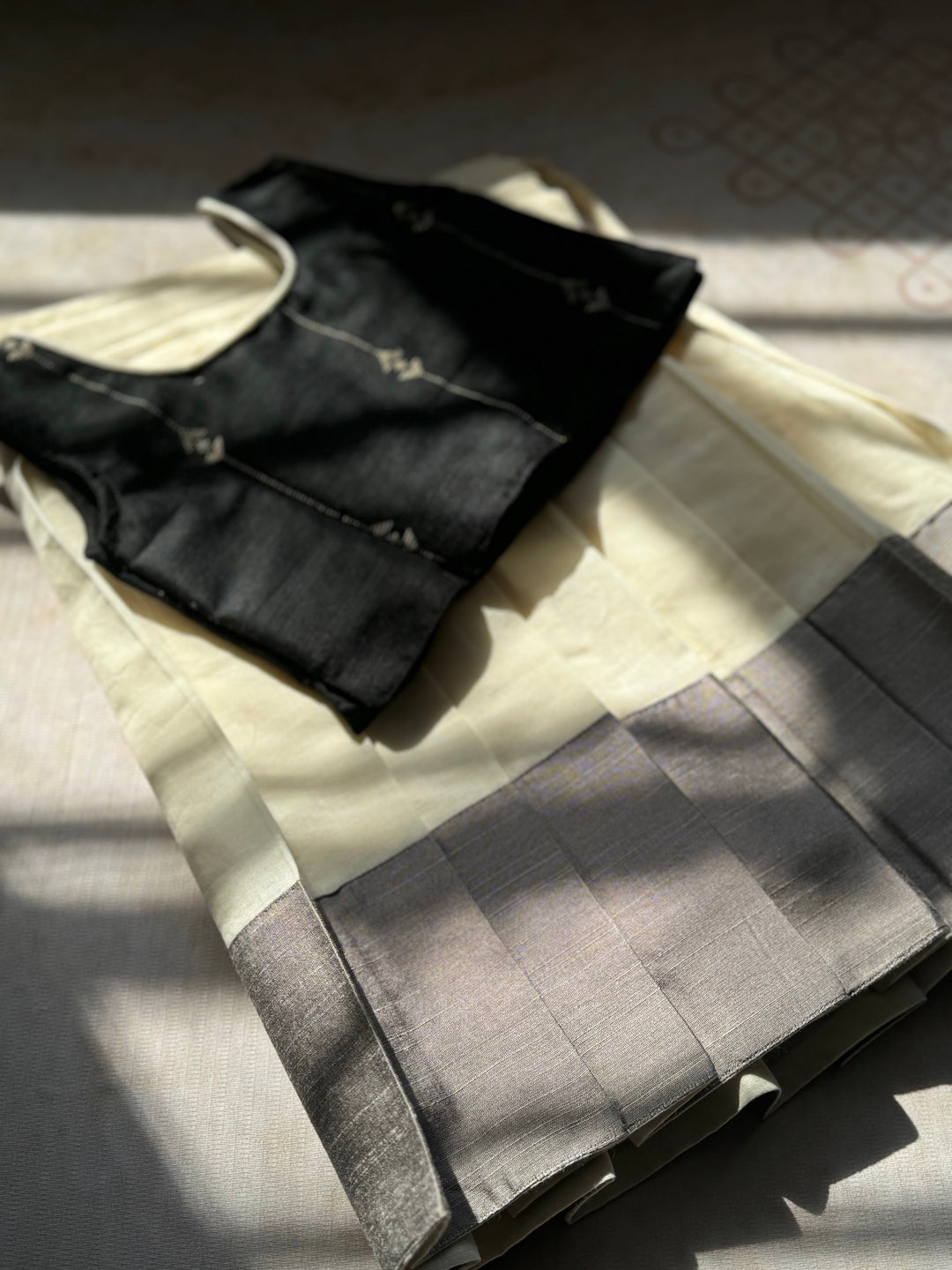 Vritti Crop top and skirt - Onam Edit Express | SHOBITAM