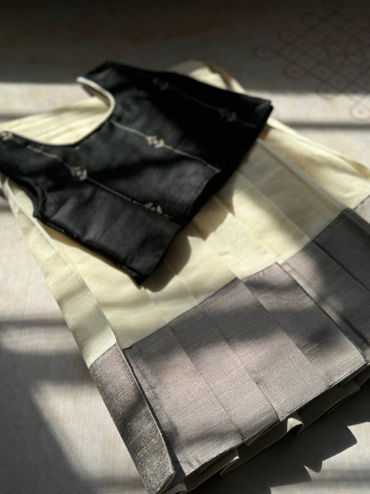 Vritti Crop top and skirt - Onam Edit Express | SHOBITAM