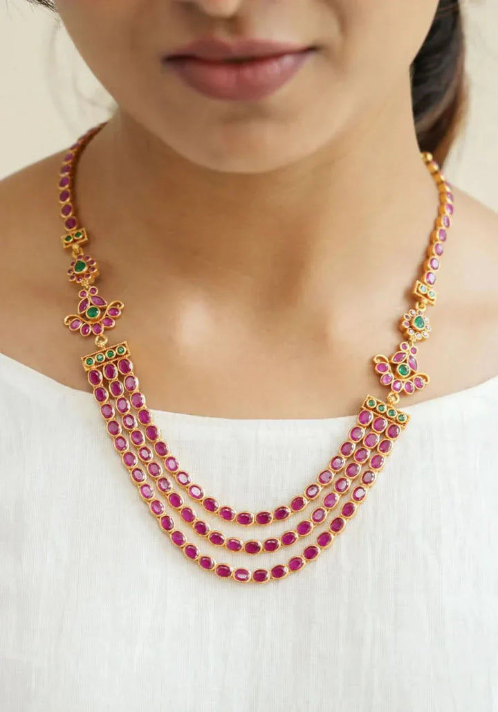 92.5 Authentic Silver Layered Beautiful Necklace