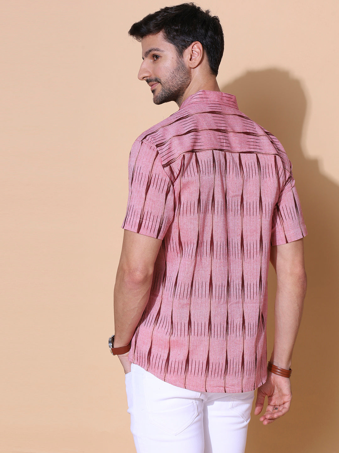Gulabi Men Ikat Handcrafted Cotton Shirt