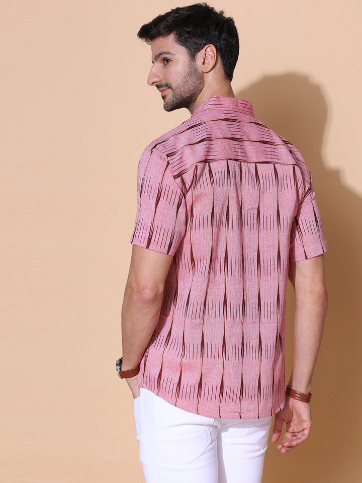 Gulabi Men Ikat Handcrafted Cotton Shirt