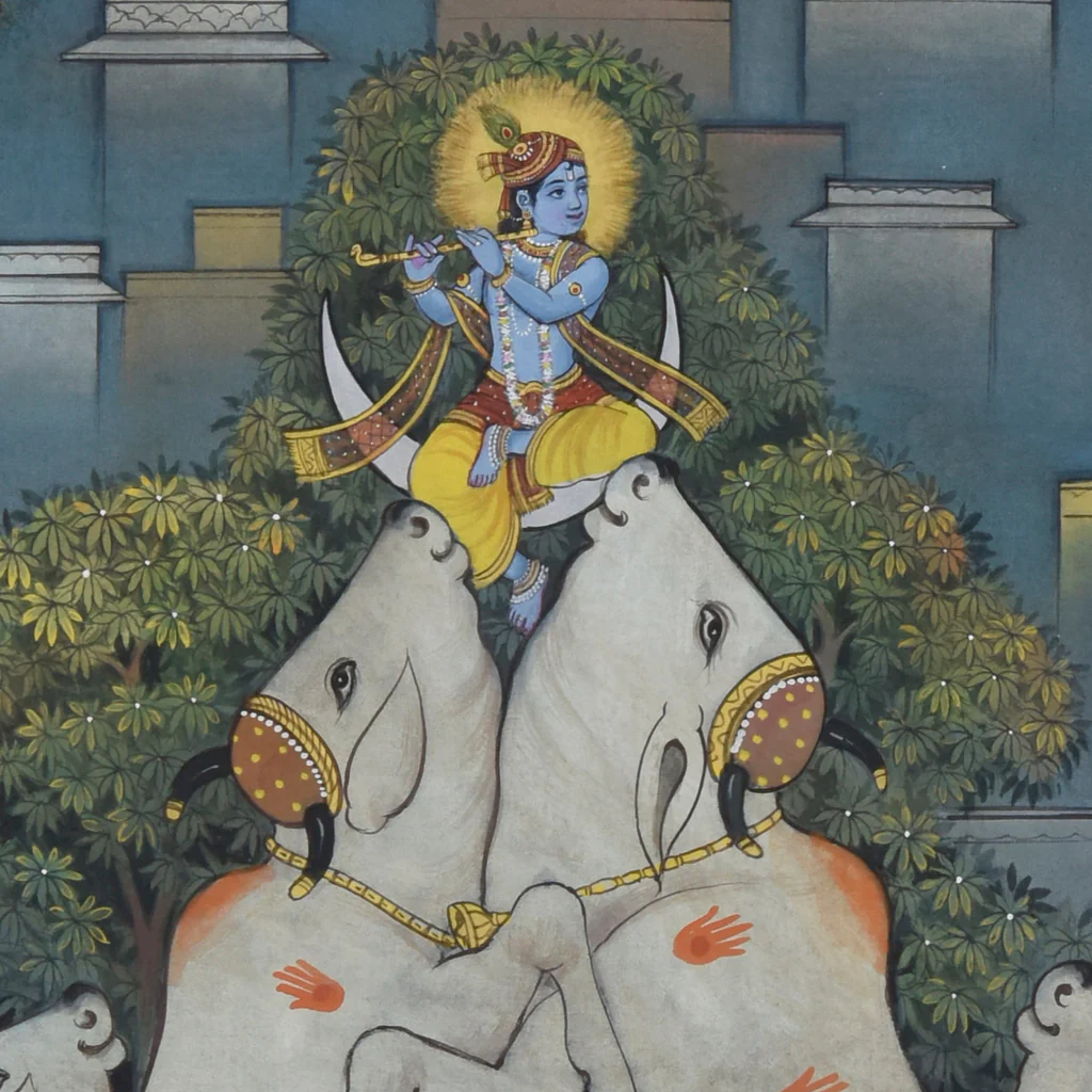 3x4 feet Gopashtmi Tyohaar Painting | SHOBITAM
