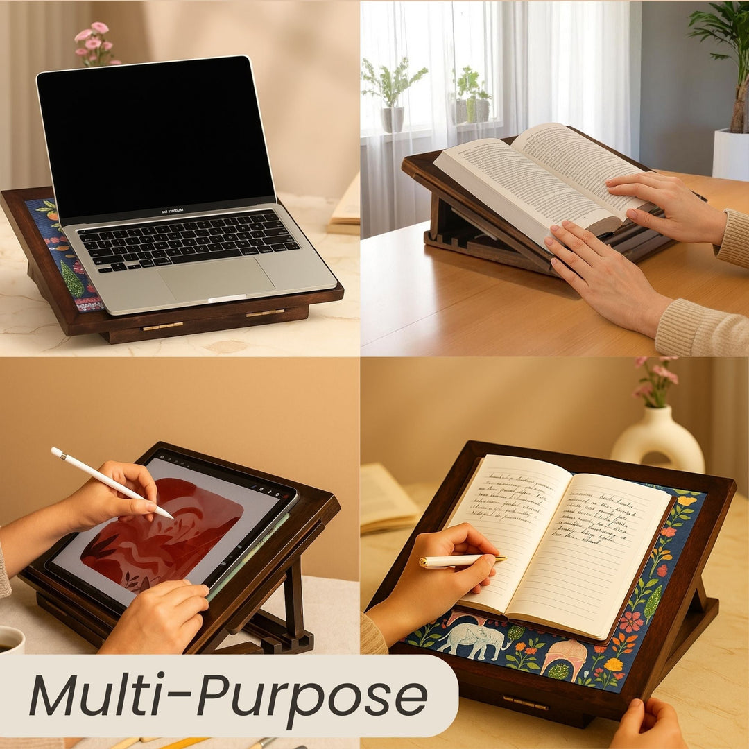 Exotic Forest Wooden Laptop Stand