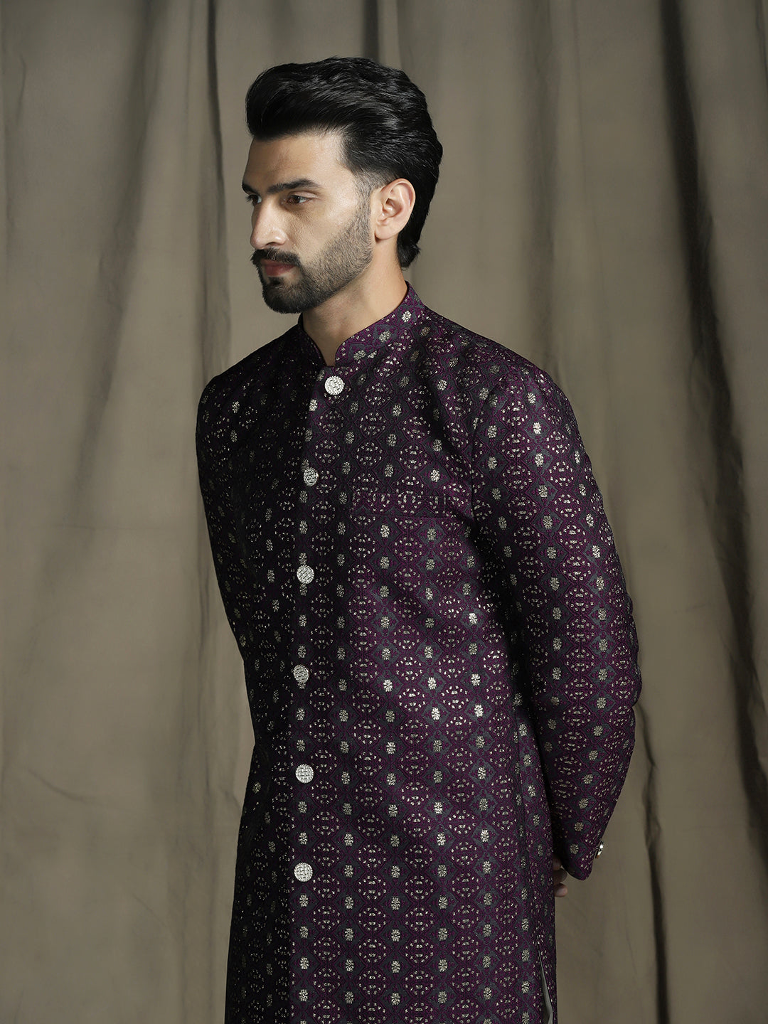 Nawab Heritage Sherwani with Pajama Set for Men | SHOBITAM