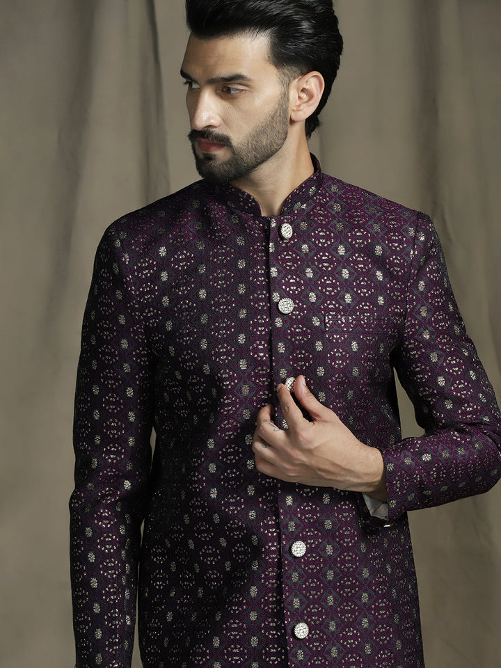 Nawab Heritage Sherwani with Pajama Set for Men | SHOBITAM