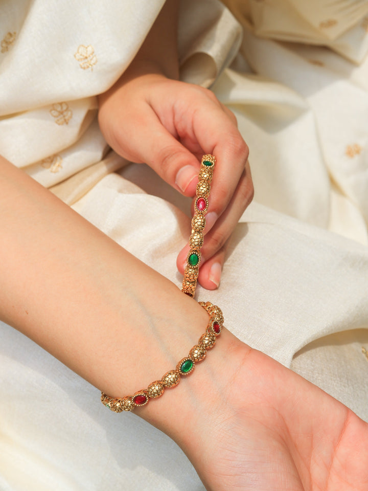 Kavya Multi Colour Stone Bangles | SHOBITAM