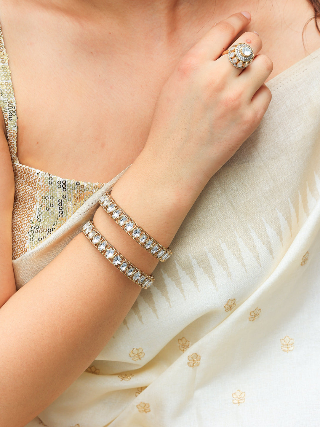 Zara Polki Bangles | SHOBITAM