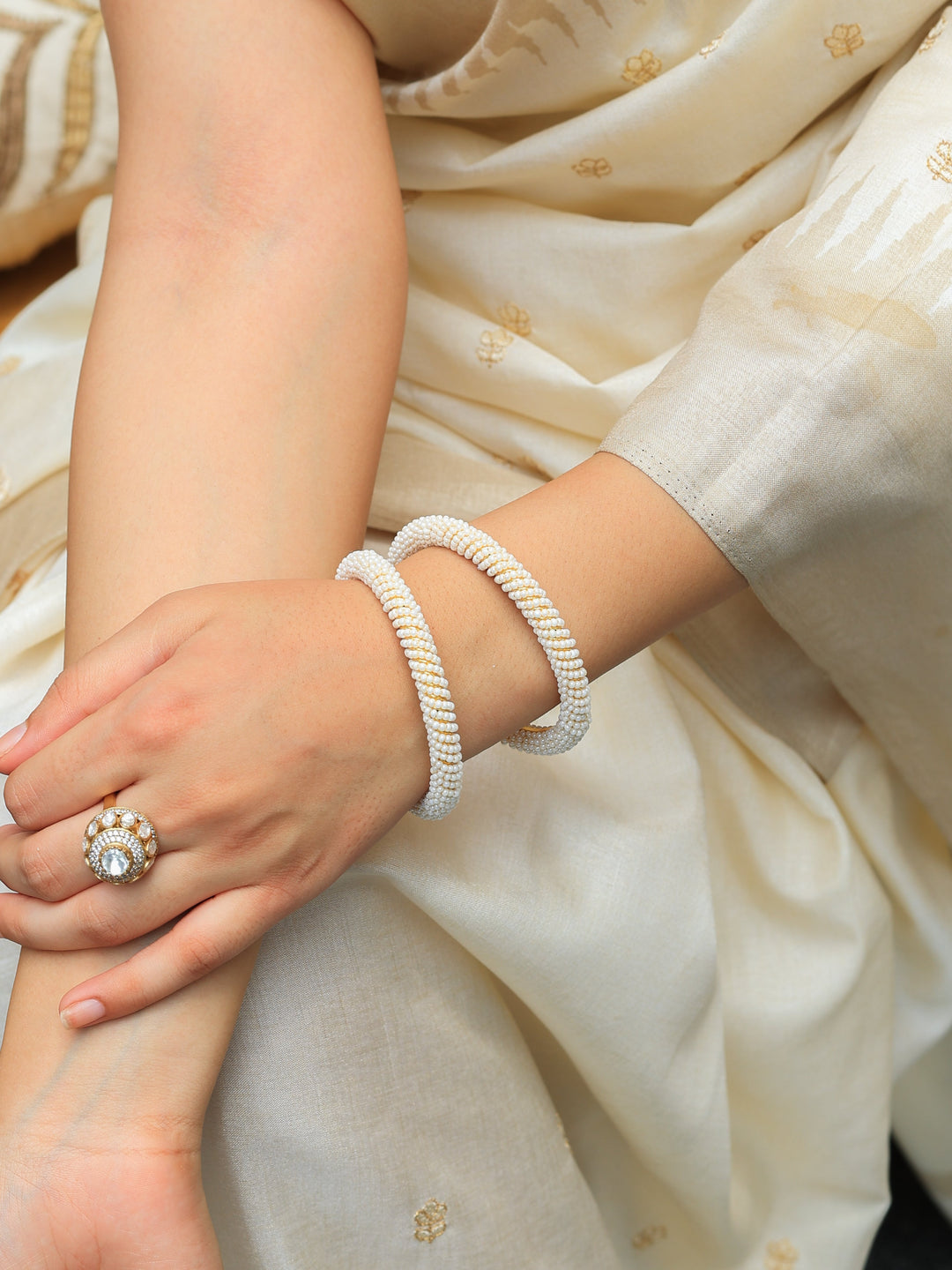 Vedika Moti Bangles | SHOBITAM