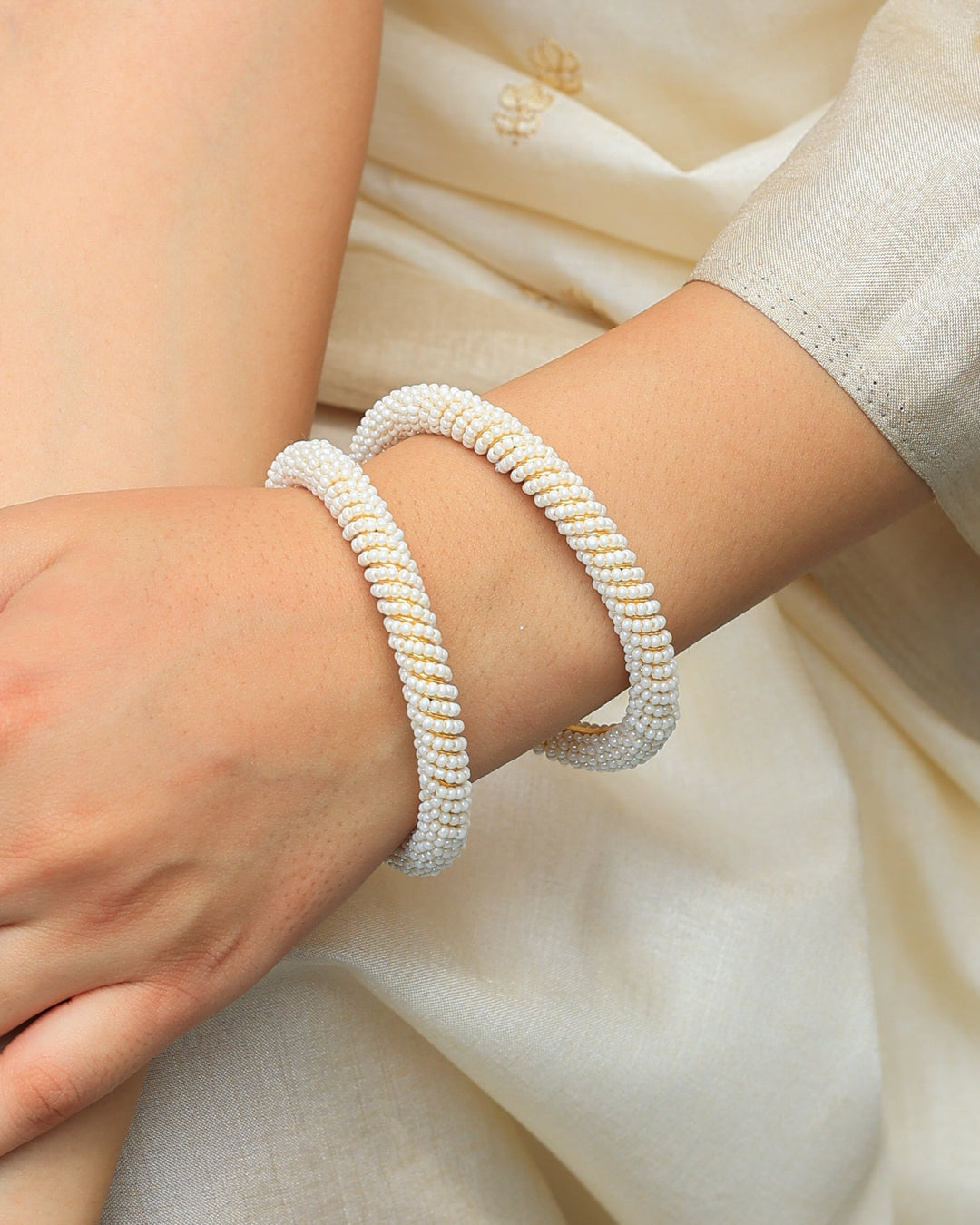 Vedika Moti Bangles | SHOBITAM