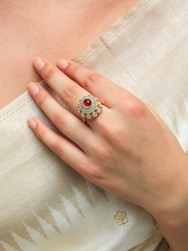Akrati Regal Rlegance Mossanite Ring | SHOBITAM