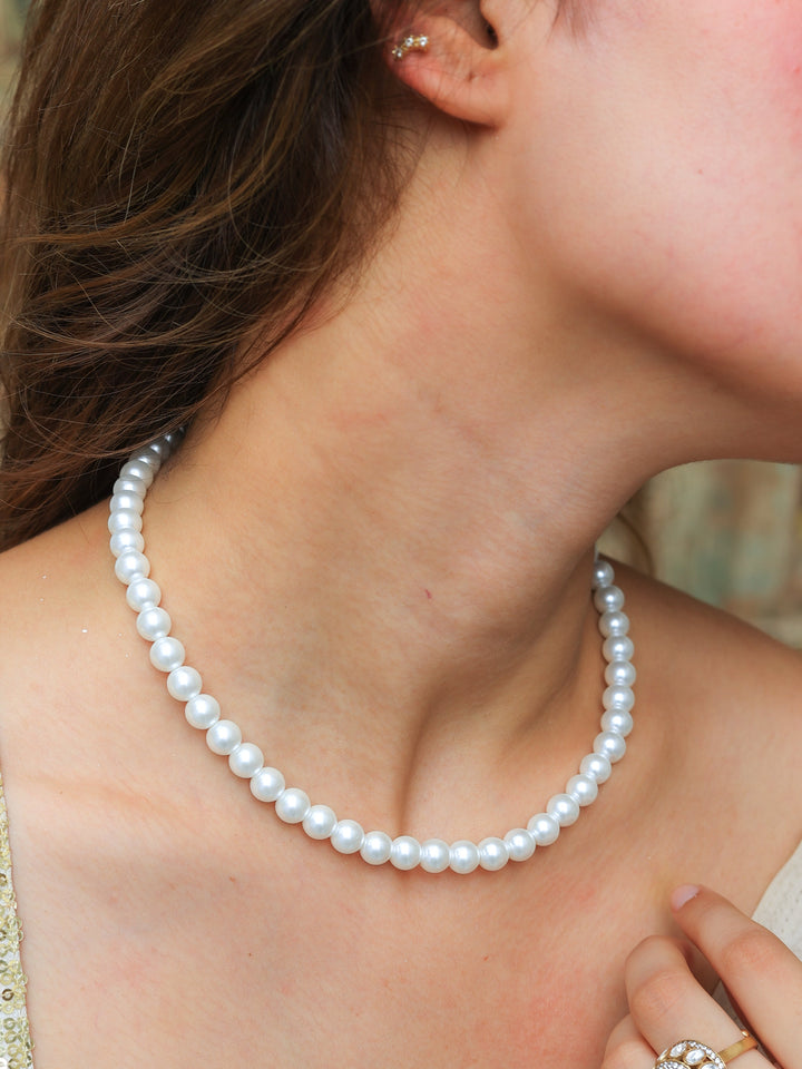 Kesar water pearls mala | SHOBITAM