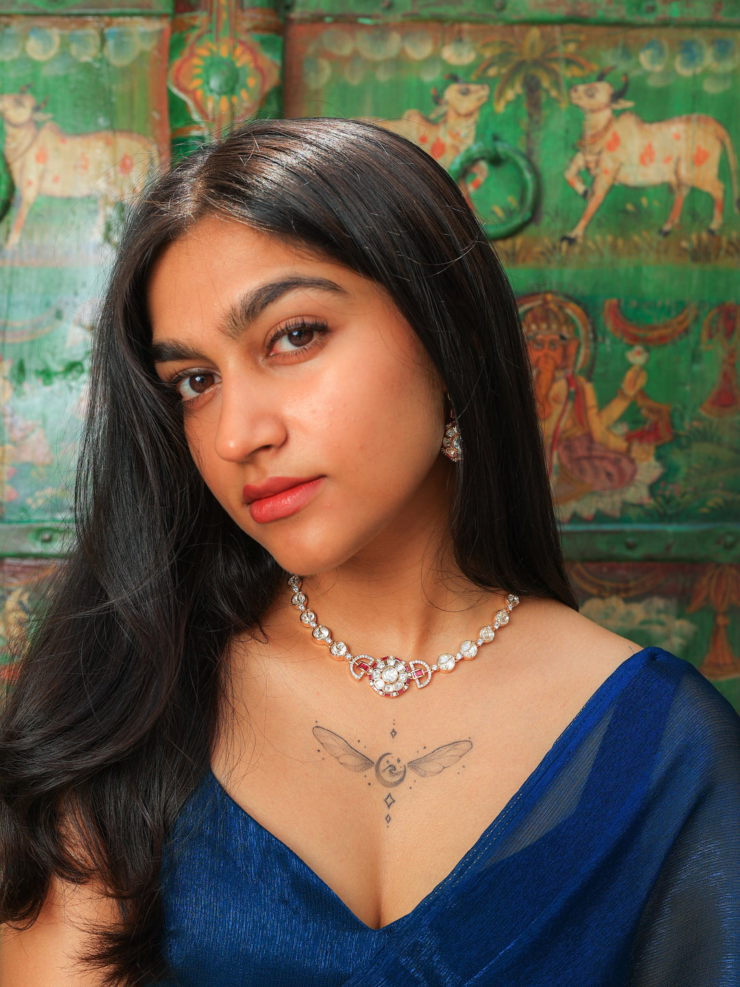 Hasnita tyaani kundan necklace-set | SHOBITAM