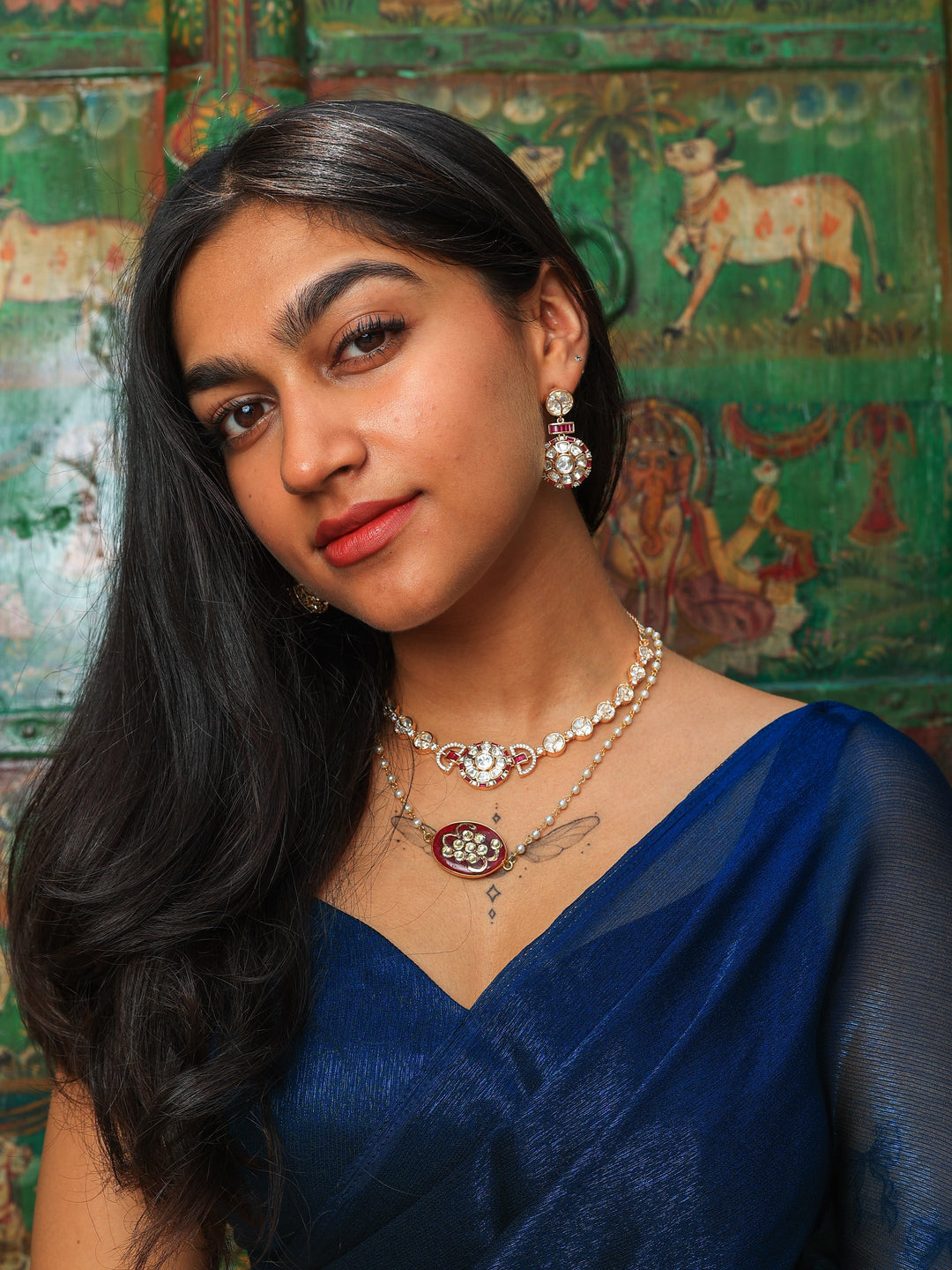 Hasnita tyaani kundan necklace-set | SHOBITAM