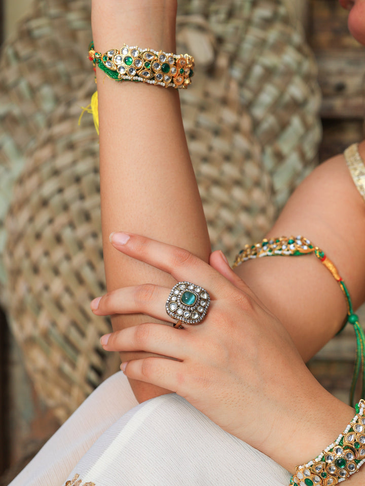 Falguni Moissanite Cocktail Ring | SHOBITAM