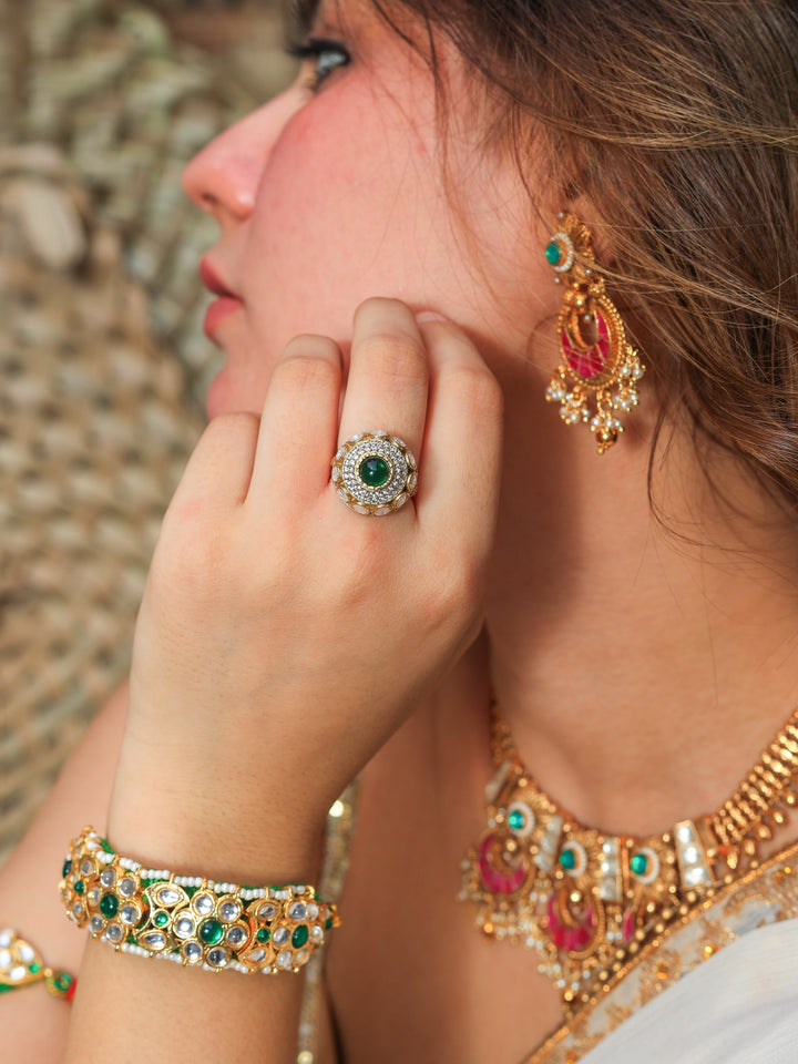 Akrati Regal Elegance Mossanite Ring | SHOBITAM