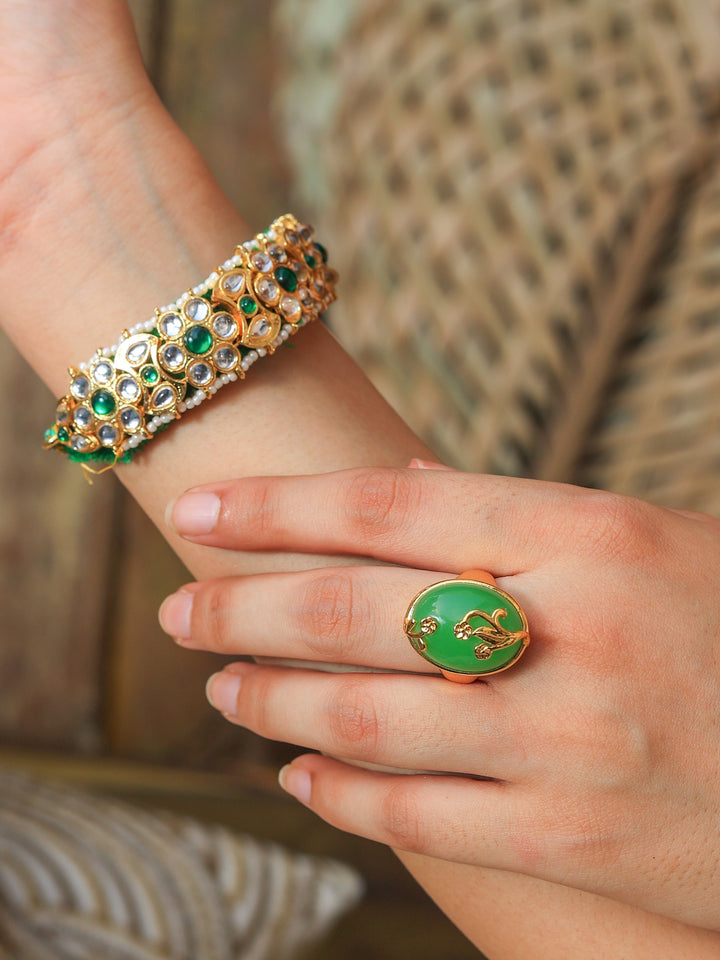 Lipika soft Radiance Monalisa Stone Ring | SHOBITAM