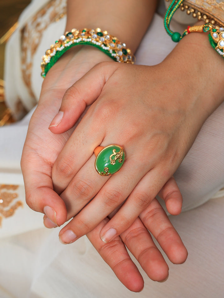 Lipika soft Radiance Monalisa Stone Ring | SHOBITAM