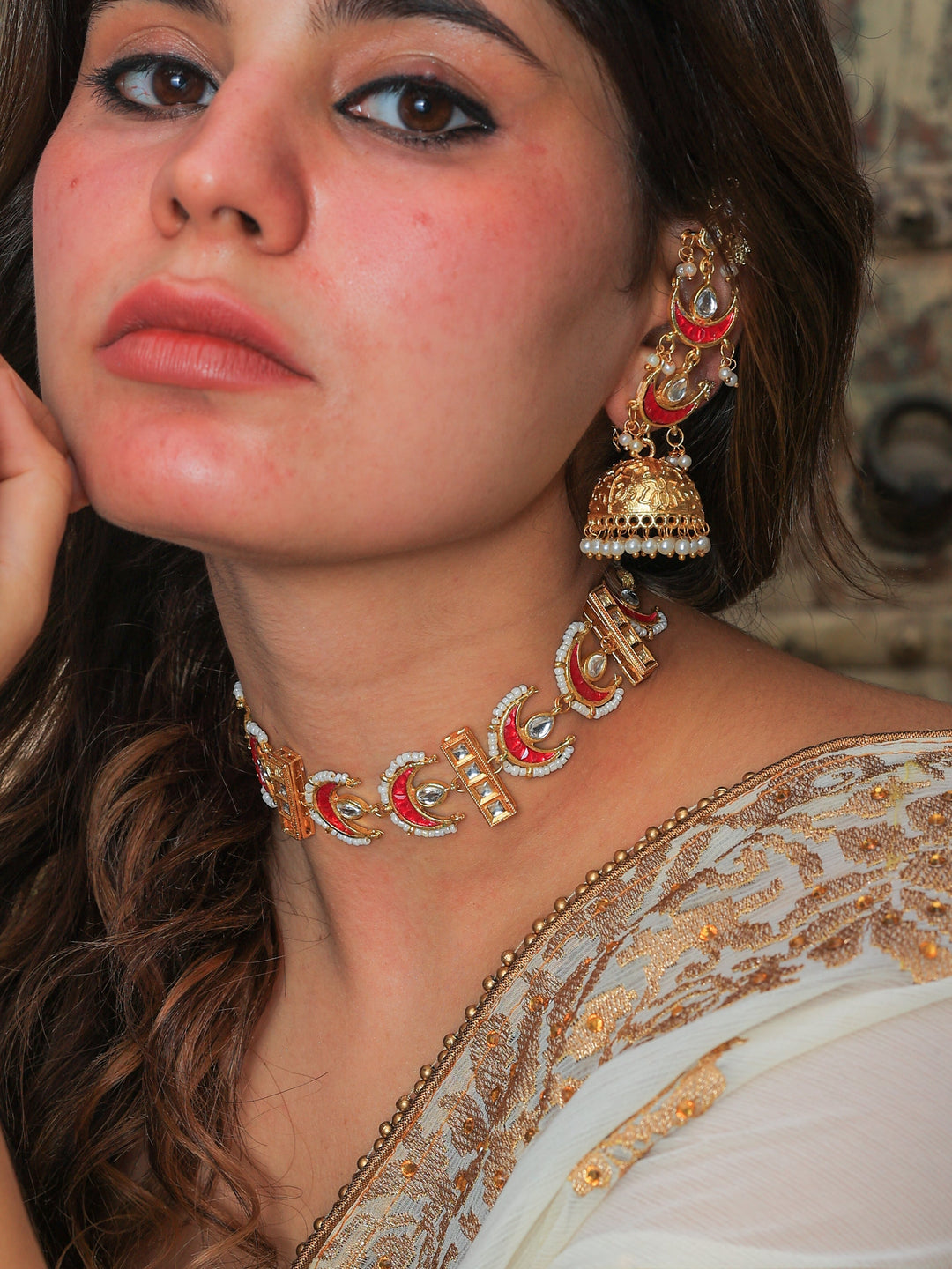 Nagma kundan choker-set | SHOBITAM
