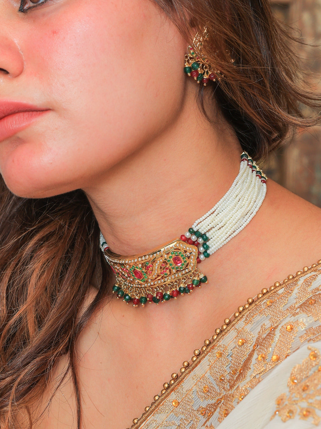 Simran Jadau necklace set | SHOBITAM