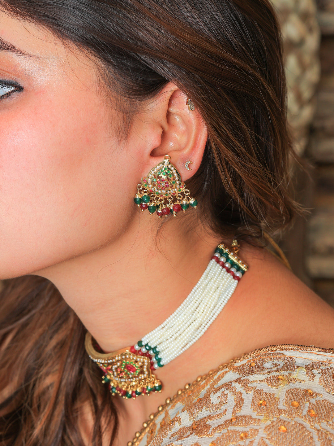 Simran Jadau necklace set | SHOBITAM
