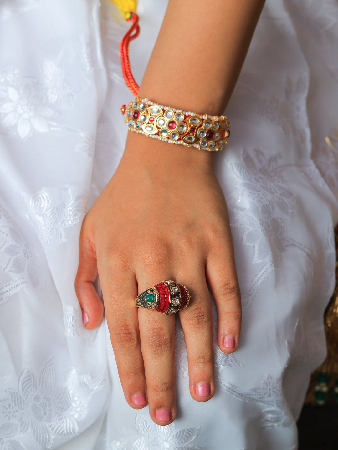 Mithila Divine Grandeur Shiva Kundan Ring