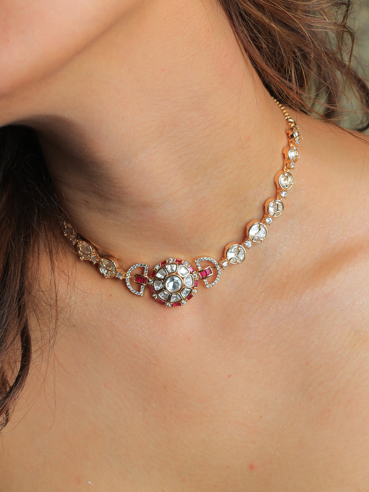Hasnita tyaani kundan necklace-set | SHOBITAM