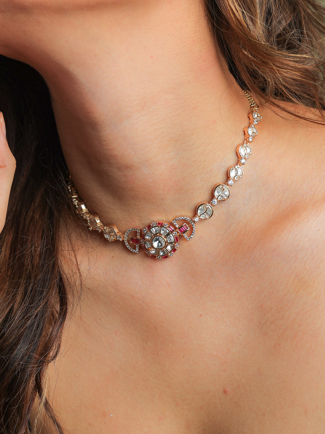Hasnita tyaani kundan necklace-set | SHOBITAM