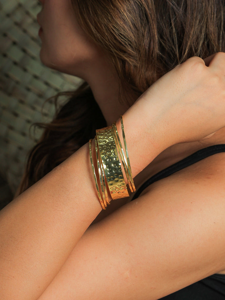 Prisha Brass Plated Bangles | SHOBITAM