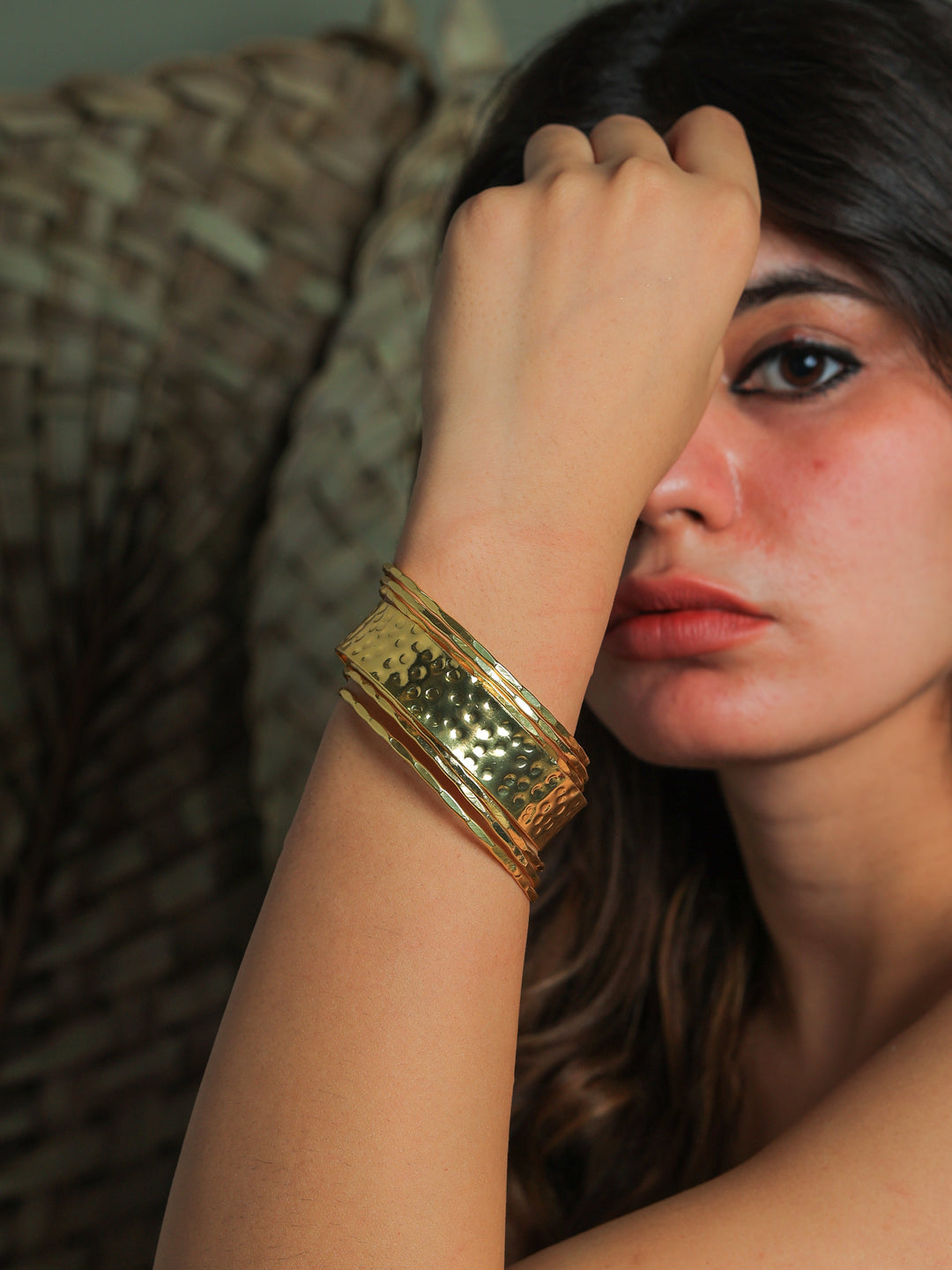Prisha Brass Plated Bangles | SHOBITAM