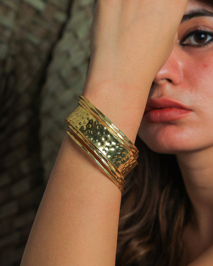 Prisha Brass Plated Bangles | SHOBITAM