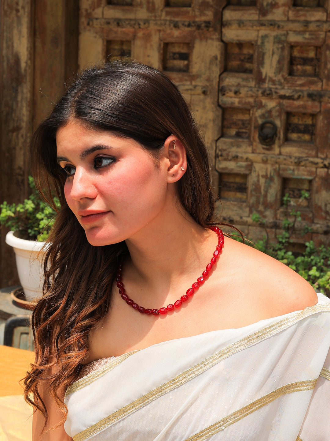 Iyla artificial beads necklace