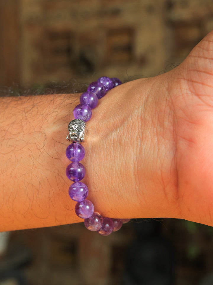 Unisex Calm & Spiritual Healing (Amethyst Bracelet) | SHOBITAM