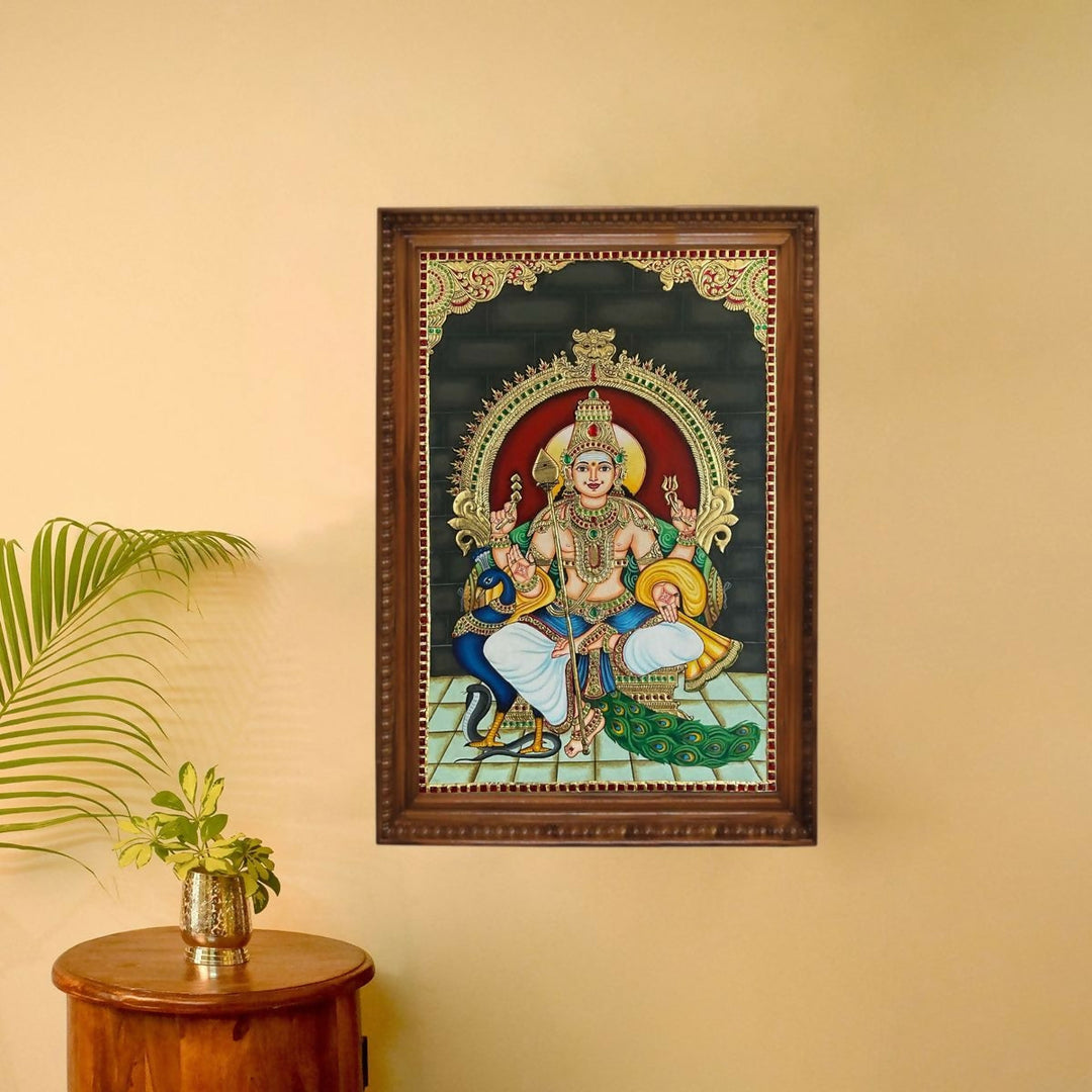 TANJORE PAINTING MURUGAN 30*24 | SHOBITAM