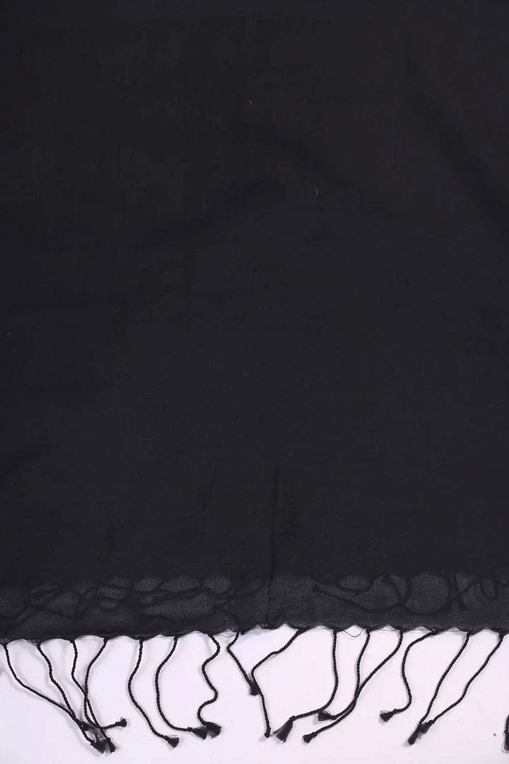 Black & Yellow Hearts Woven Suit Set Dupatta | SHOBITAM