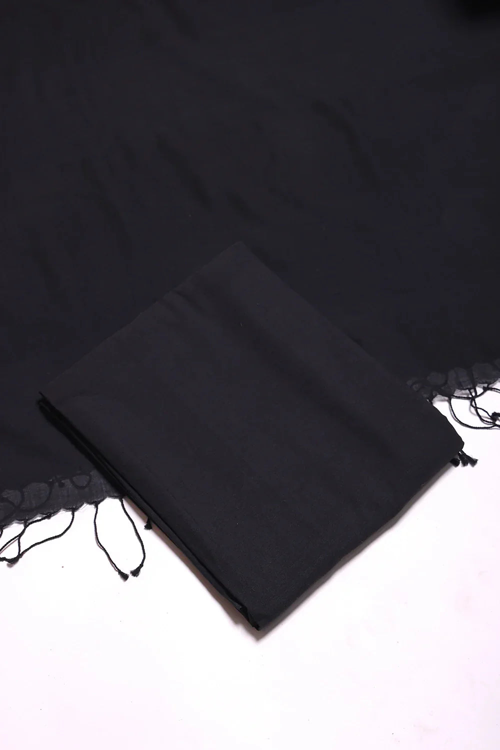Black & Yellow Hearts Woven Suit Set Dupatta | SHOBITAM