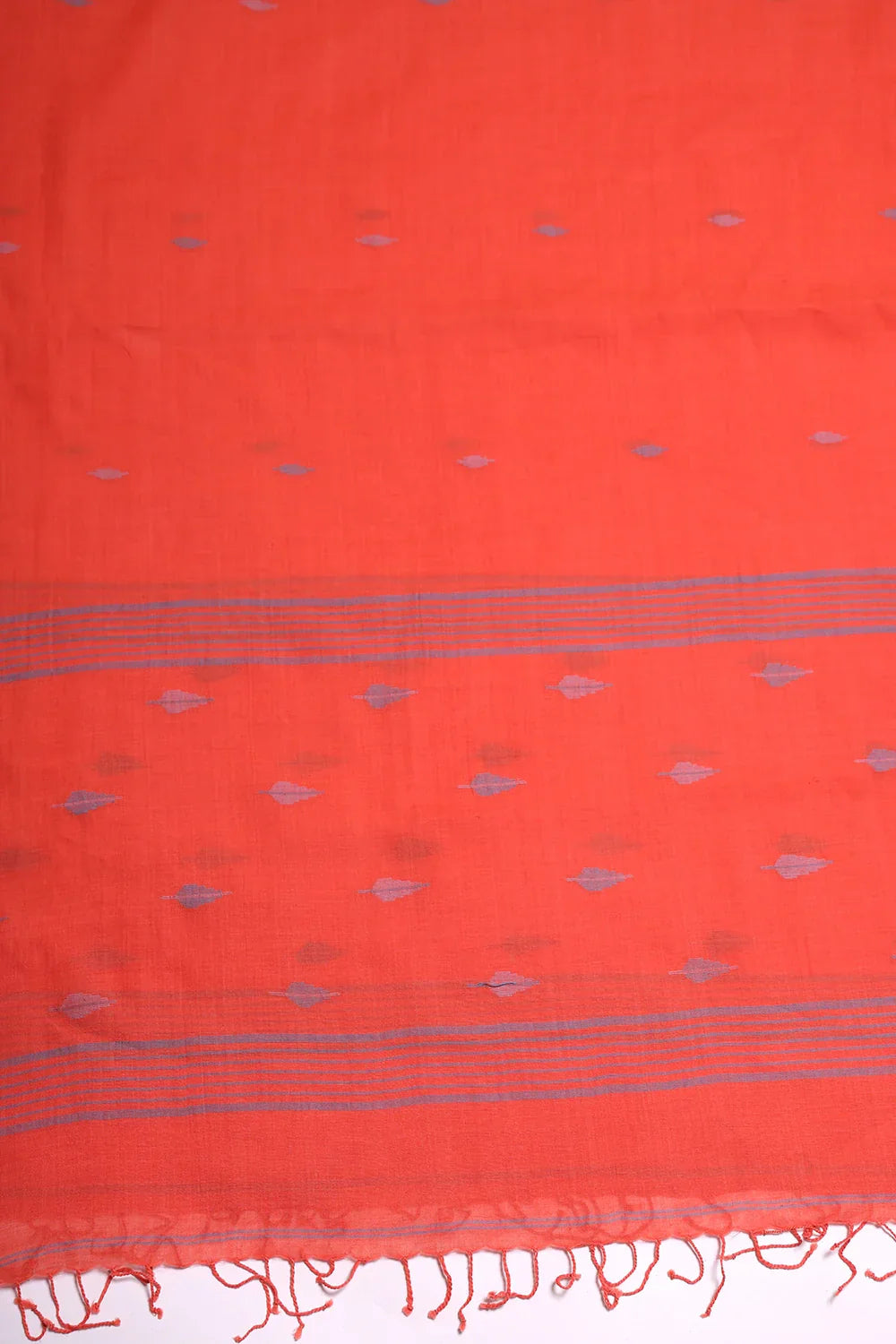 Handloom Zen Blue Pure Cotton Jamdani Suit Set With Dupatta | SHOBITAM