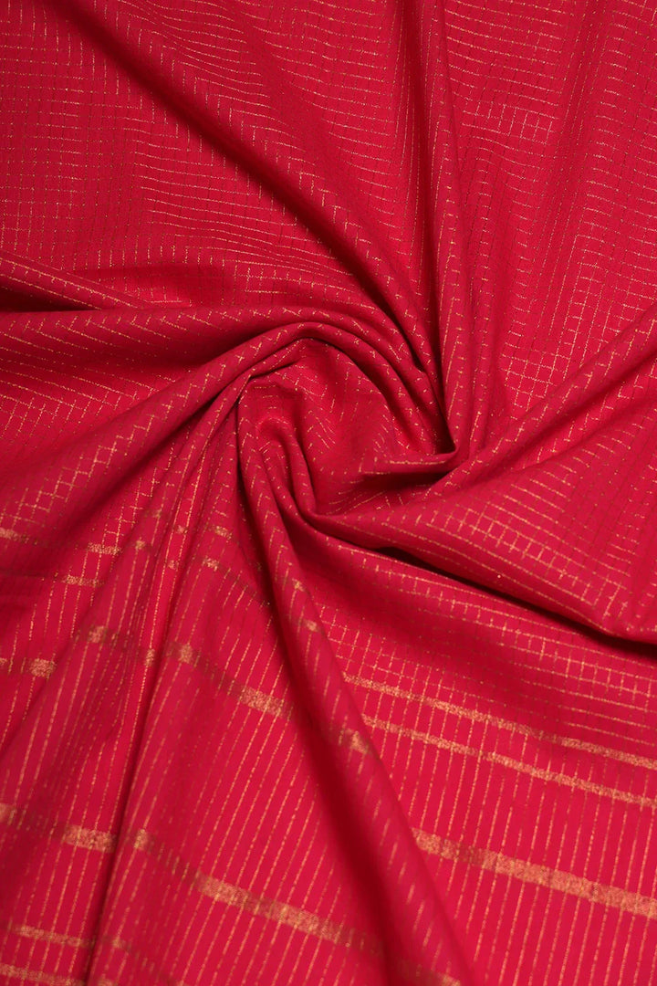 Pink Radiance Woven Suit Set with Subtle Buti & Zari Dupatta | SHOBITAM