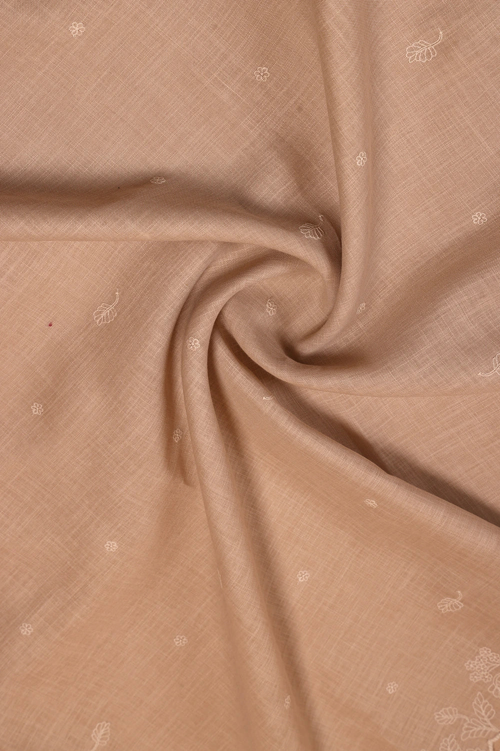 Beige Linen Embriodered Suit Set With Dupatta | SHOBITAM