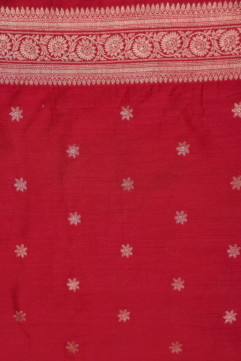 Handloom Pure Silk Red Banarasi Kurta Set WIth Dupatta | SHOBITAM