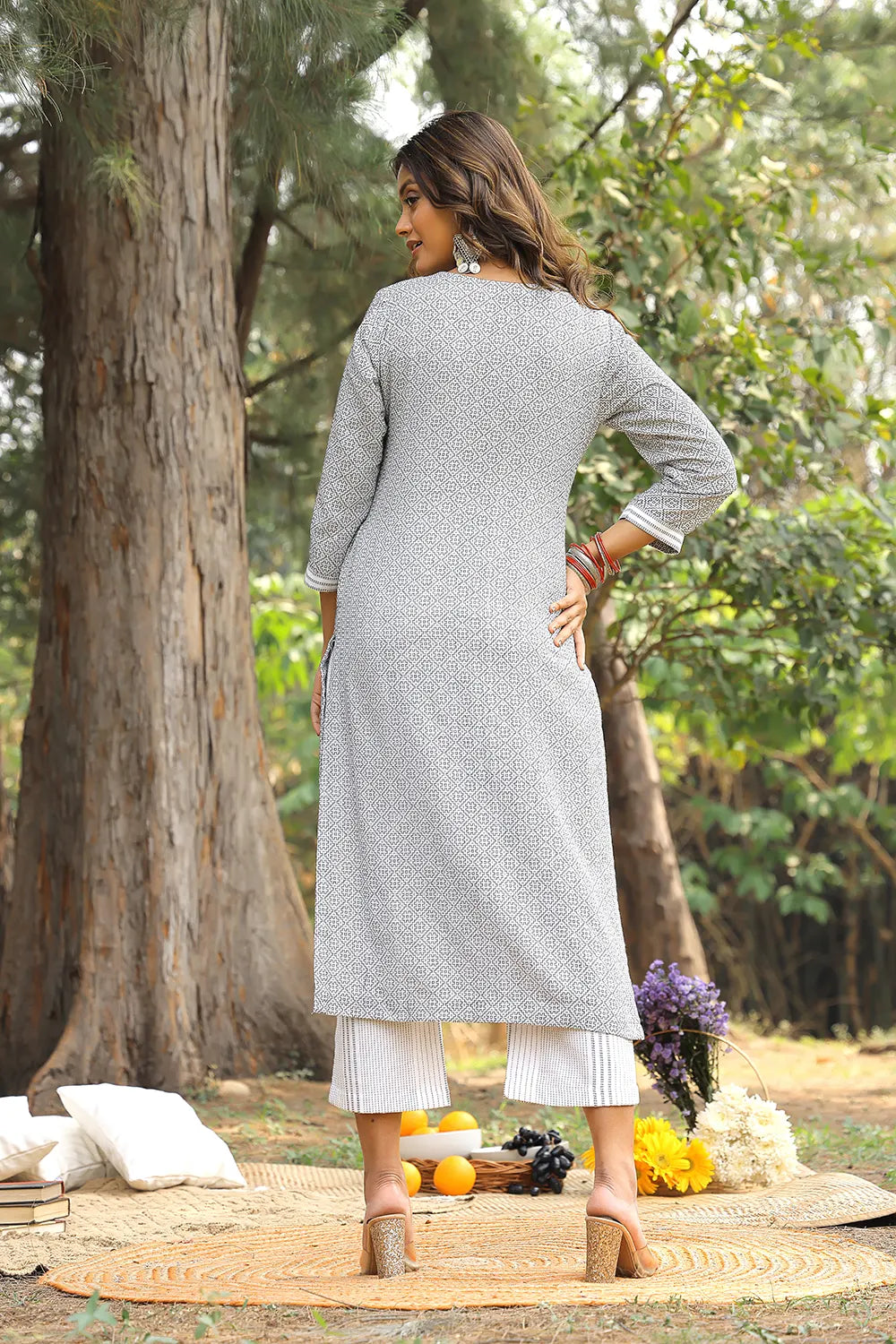 White Pure Cotton Co-ord Set | SHOBITAM