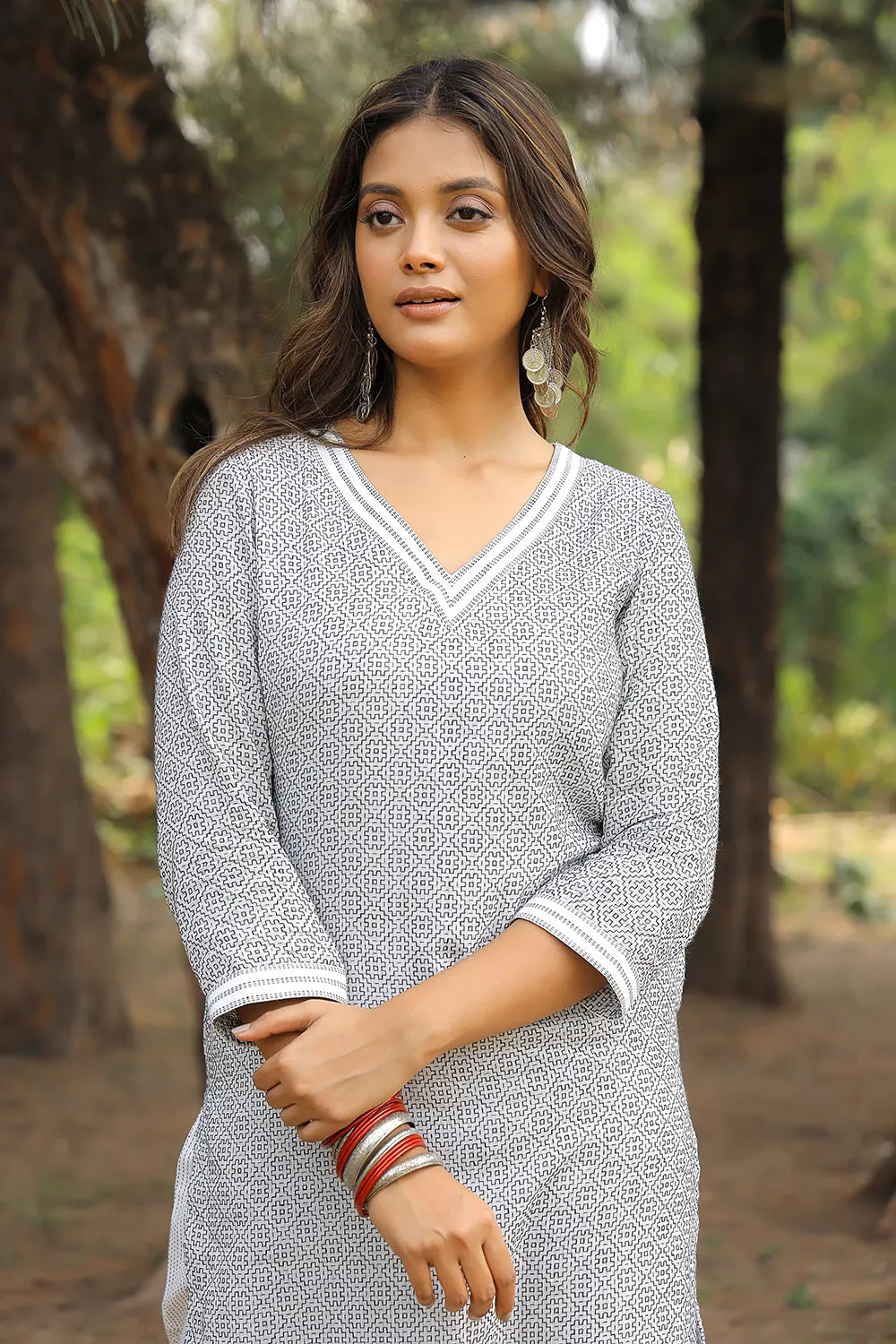 White Pure Cotton Co-ord Set | SHOBITAM