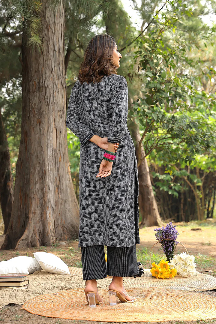 Black Pure Cotton Co-ord Set | SHOBITAM