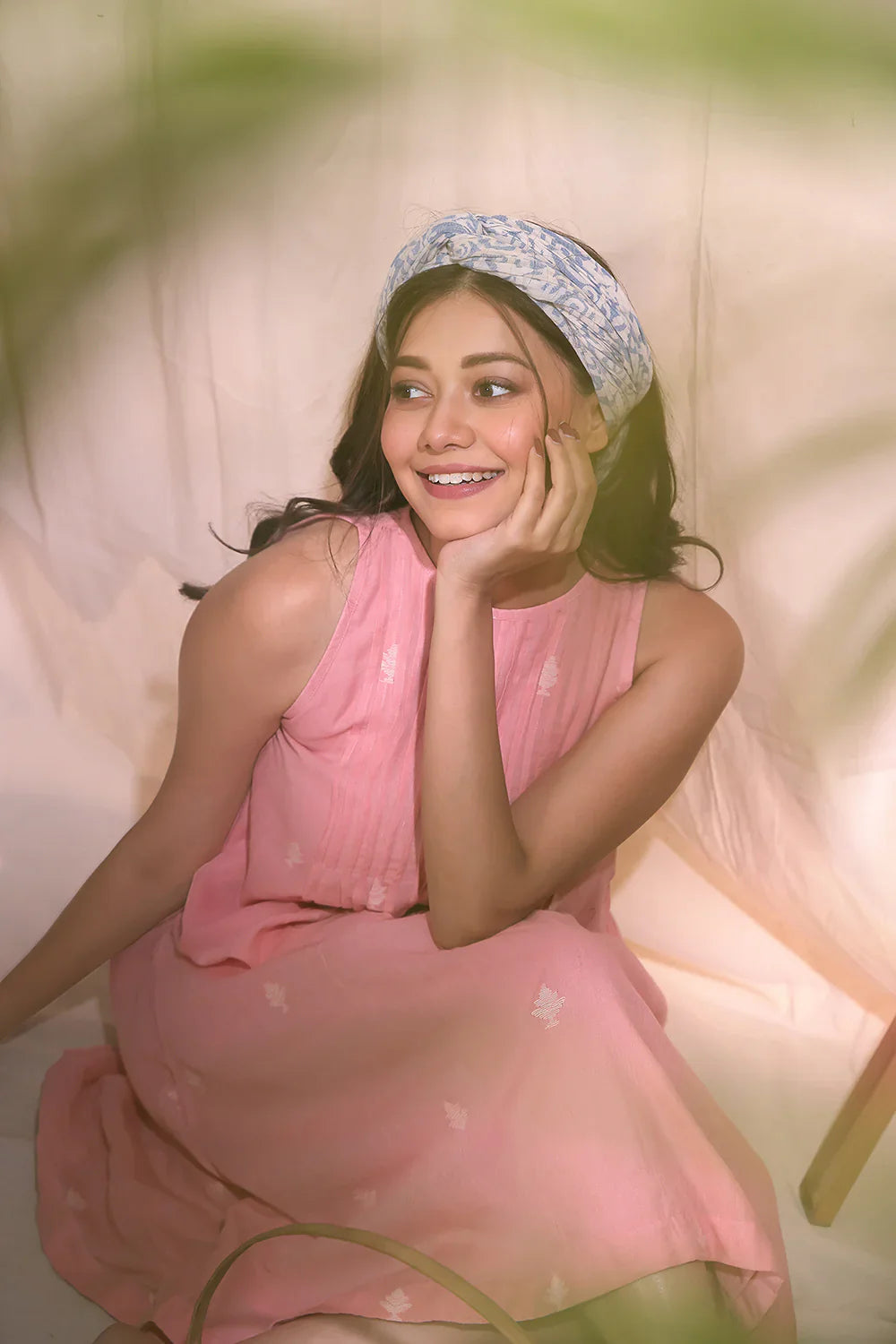 Cotton Candy Jamdani Dress | SHOBITAM