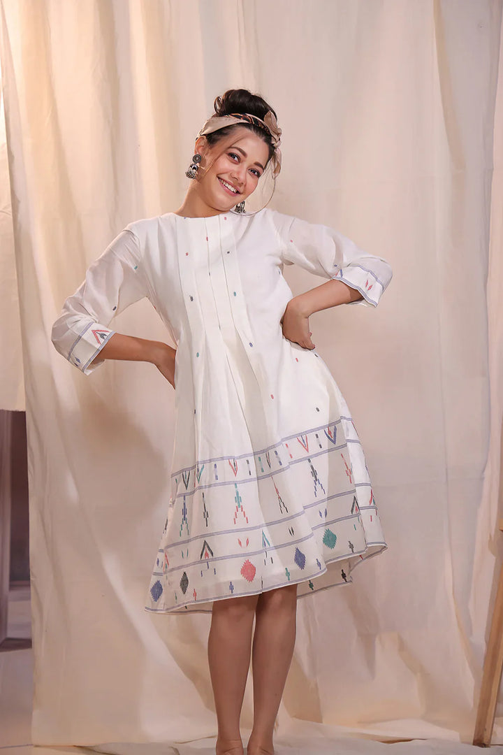 Mosaic Jamdani Dress | SHOBITAM