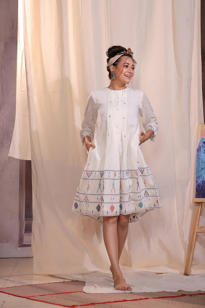 Mosaic Jamdani Dress | SHOBITAM