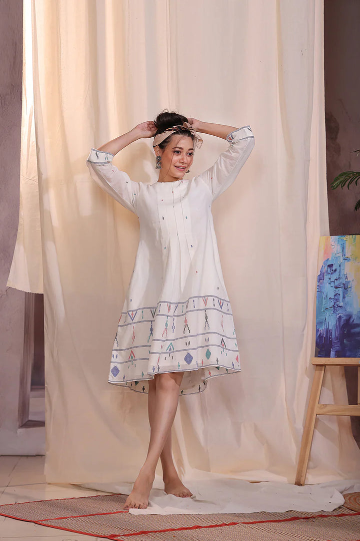 Mosaic Jamdani Dress | SHOBITAM