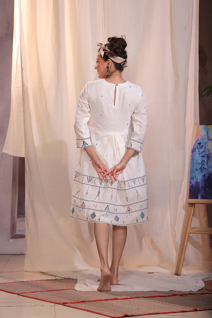 Mosaic Jamdani Dress | SHOBITAM